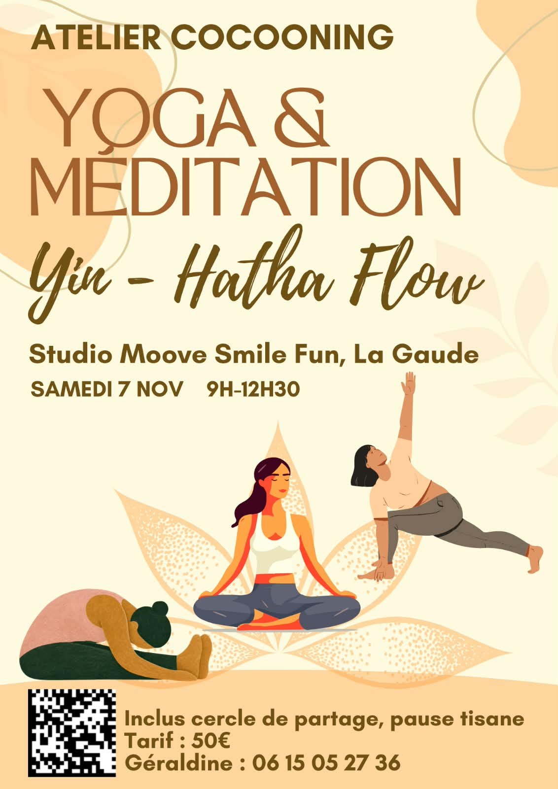 🌸 Atelier Cocooning – Yoga & Méditation 🧘‍♀️